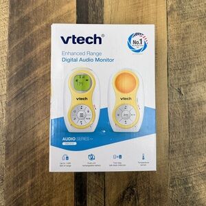 VTech DM1215 Enhanced Range Digital Audio Baby Monitor Dual Unit Rechargeable